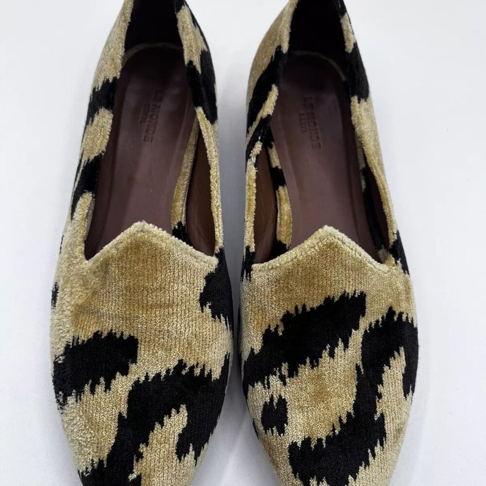 LE MONDE BERYL Bevilacqua Tiger Venetian Slippers Sz 39, US 9